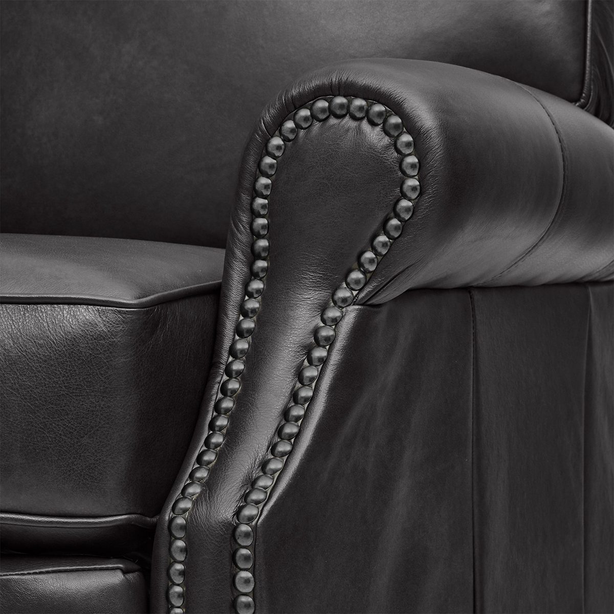 Amazon Brand – Stone & Beam Jameson Farmhouse Leather Recliner, 36"W