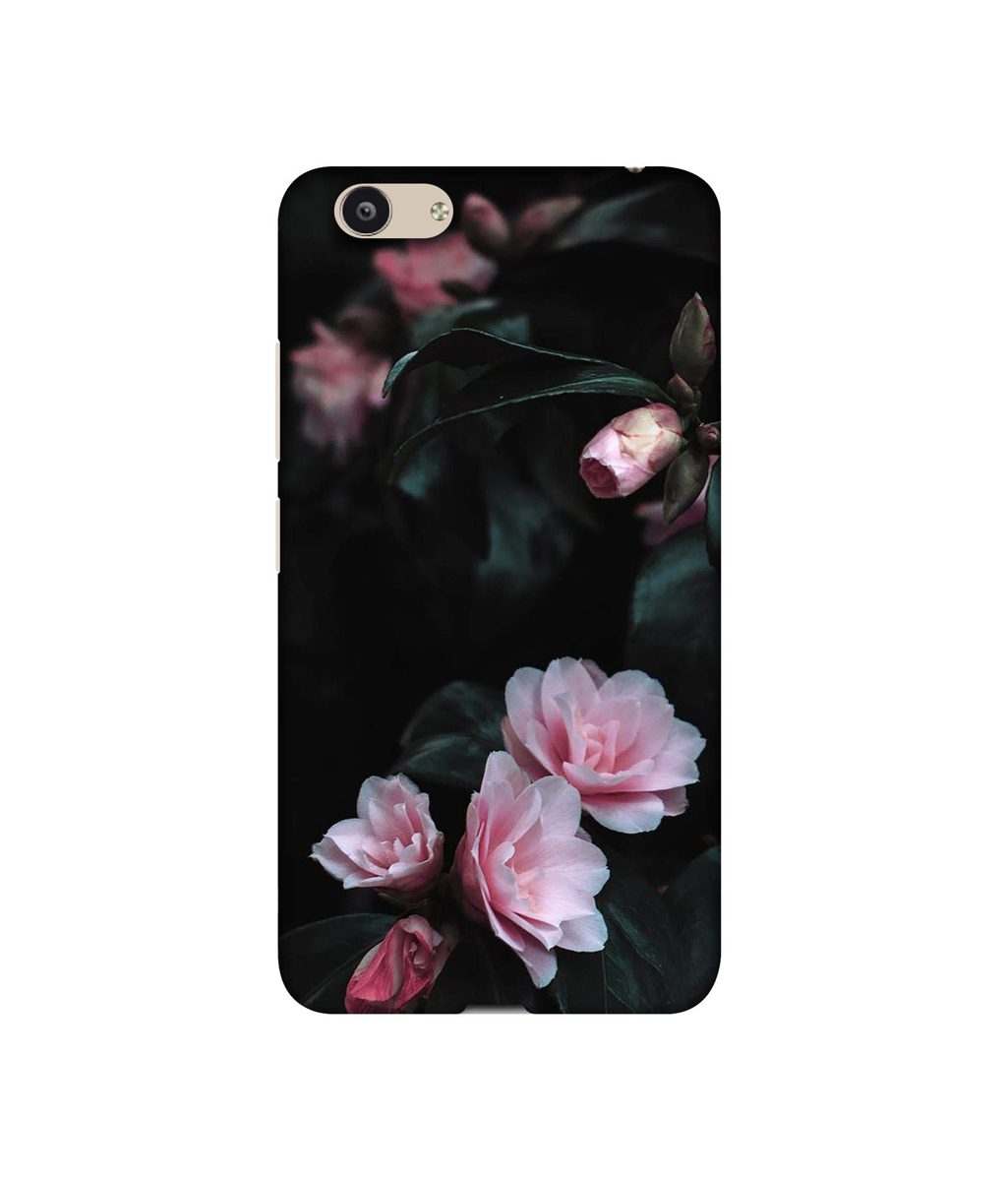 Amazon Brand - Solimo Designer Dark Flowers Photography 3D Printed Hard Back Case Mobile Cover for Vivo Y53