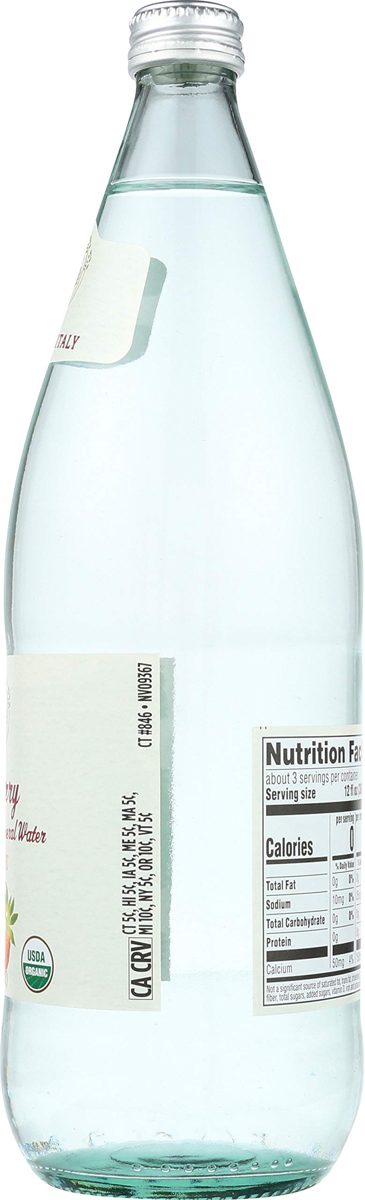 Whole Foods Market Italian Sparkling Mineral Water, Strawberry, 33.8 fl oz