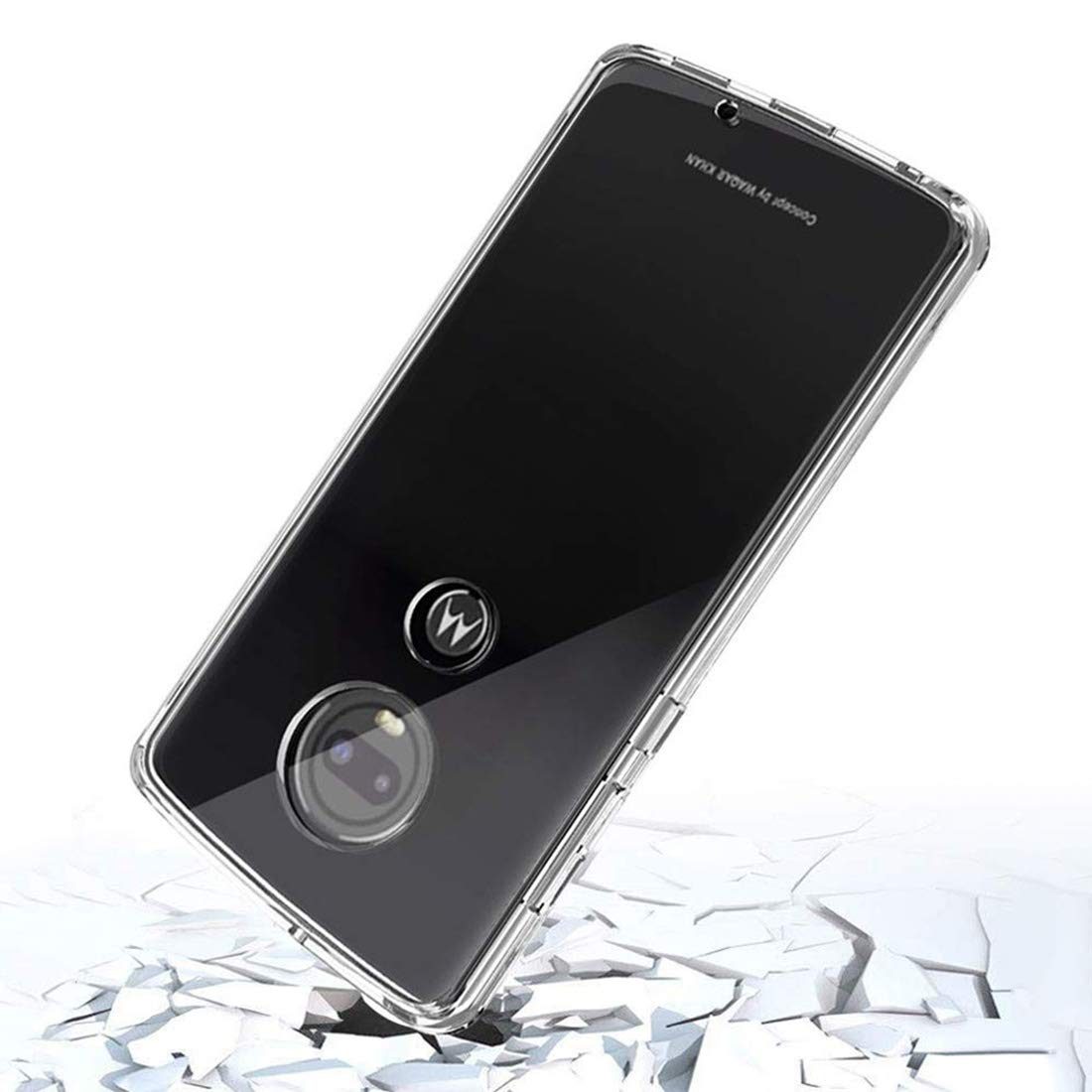 Amazon Brand - Solimo Mobile Cover for Motorola Moto G7 (Soft & Flexible Back Case), Transparent