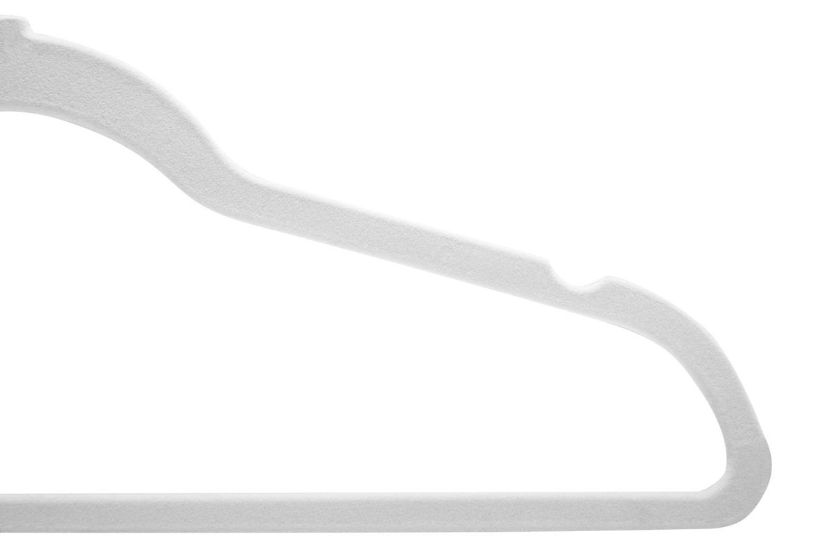 AmazonBasics Velvet Suit Hangers, 100-Pack, Ivory/Gold