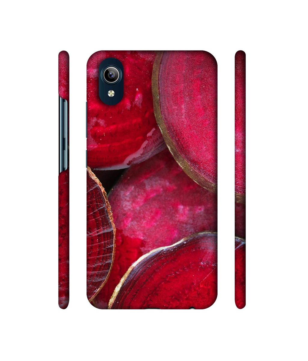 Amazon Brand - Solimo Designer Red Texture 3D Printed Hard Back Case Mobile Cover for Vivo Y91i