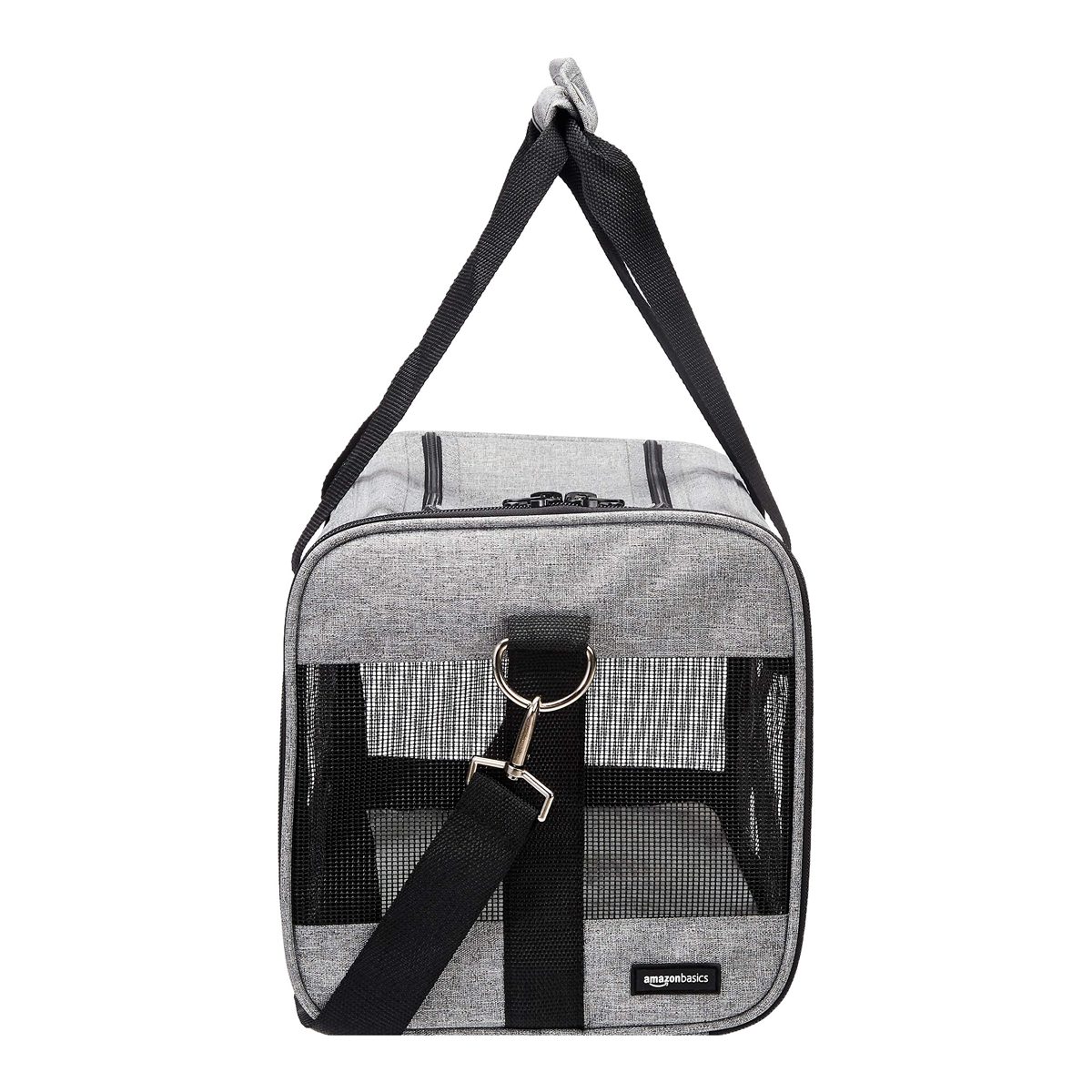 AmazonBasics Soft-Sided Pet Travel Carrier - Grey, Medium