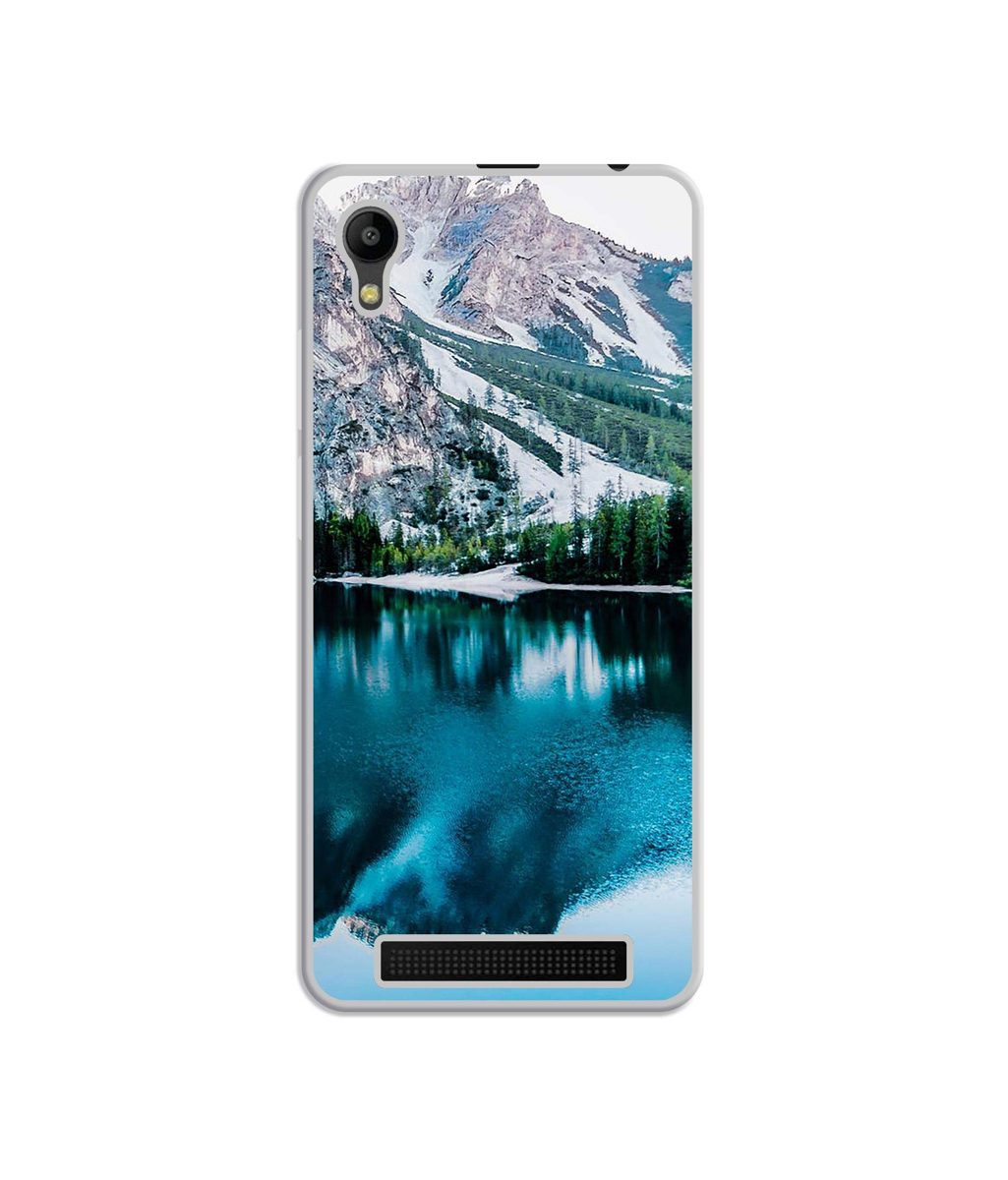 Amazon Brand - Solimo Designer Lake Mountain UV Printed Soft Back Case Mobile Cover for Mobiistar C1 Lite