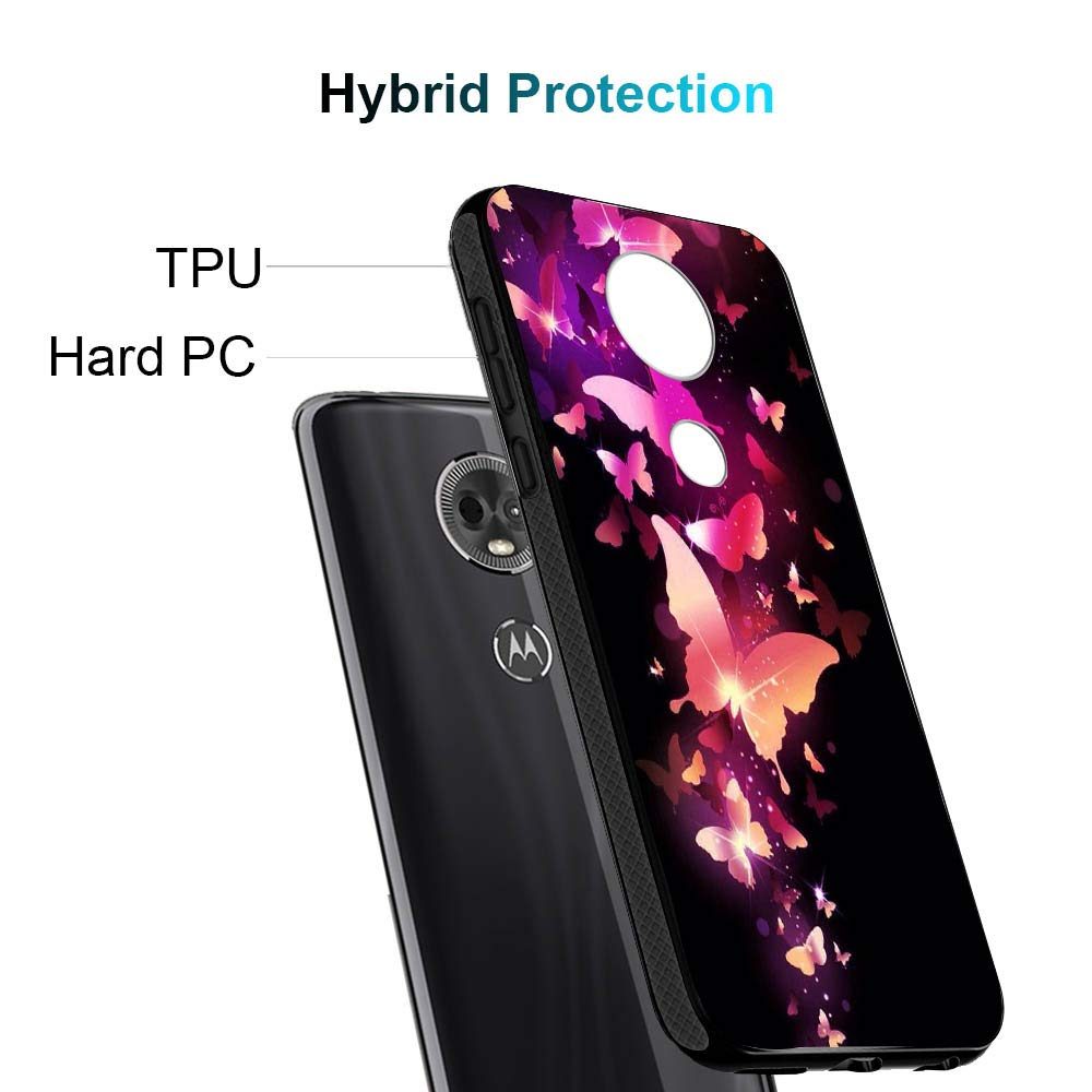 Amazon Brand - Solimo Designer Butterfly Printed Hard Back Case Mobile Cover forMoto E5 Plus (D1171)