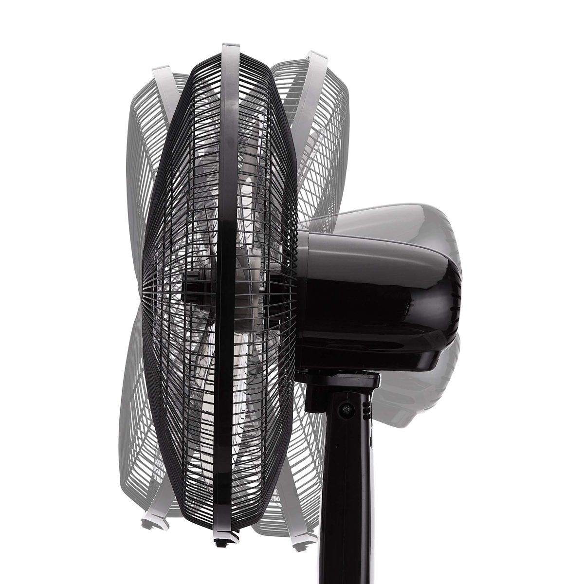 AmazonBasics Oscillating Dual Blade Standing Pedestal Fan with Remote - 16-Inch