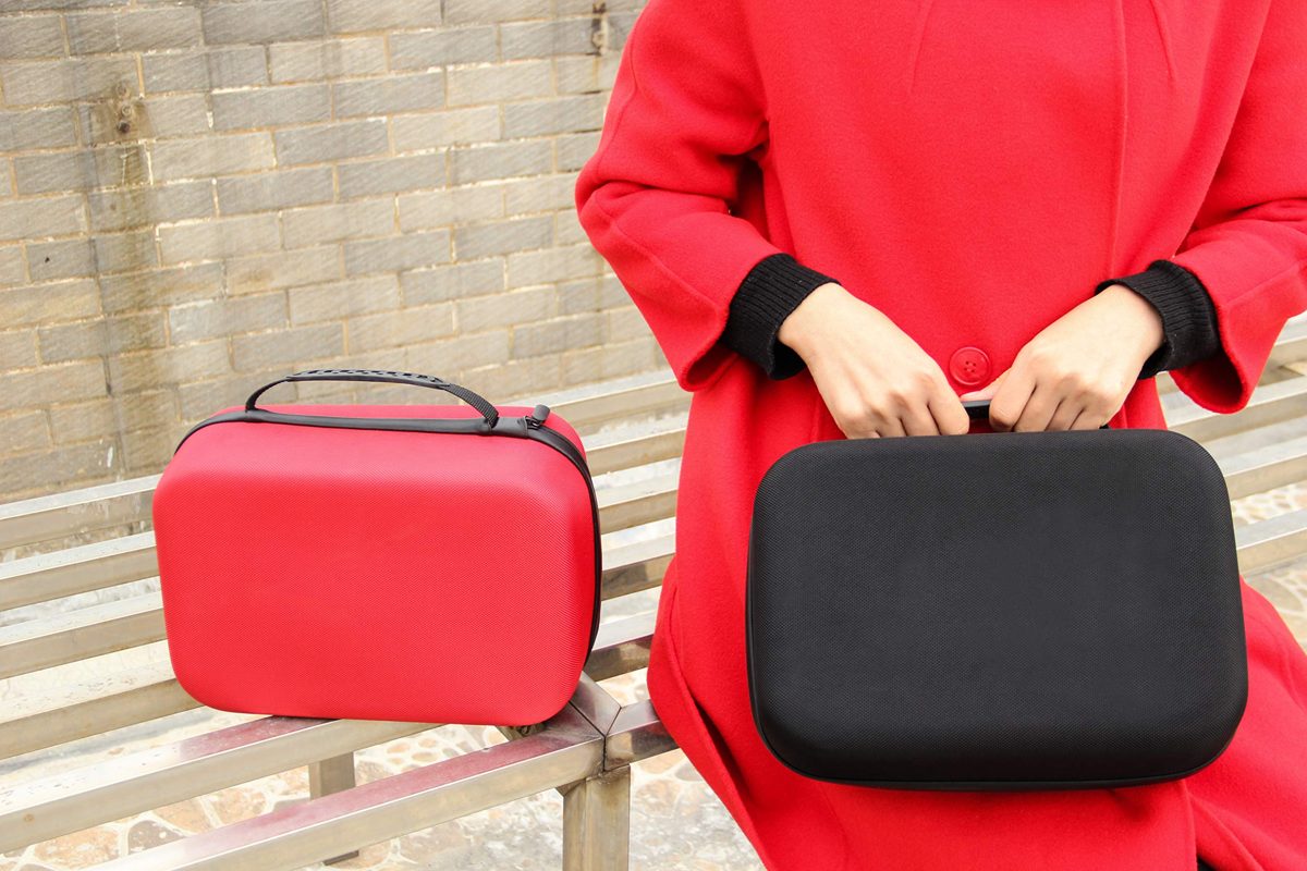 AmazonBasics Travel and Storage Case for Nintendo Switch - Red