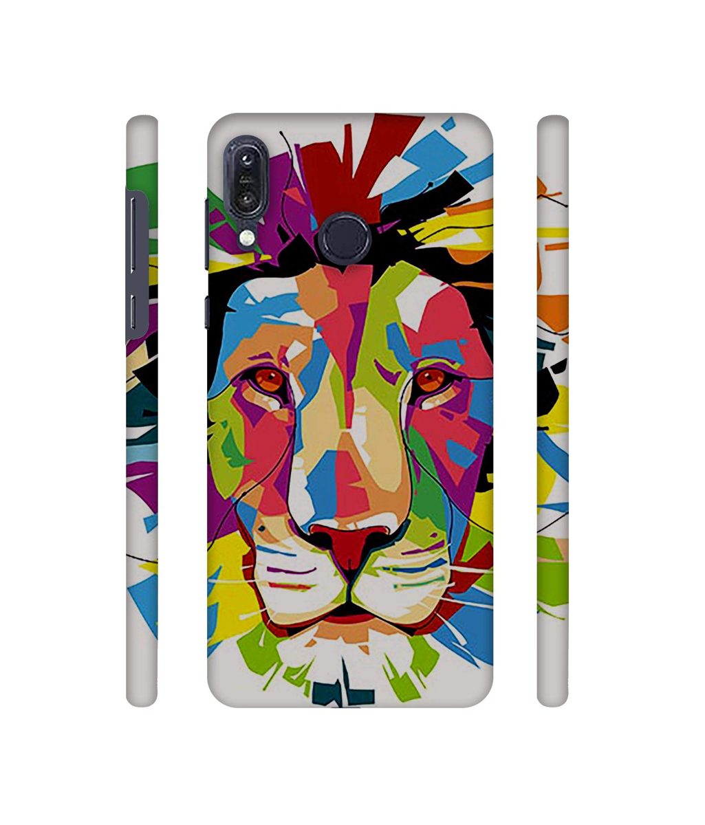 Amazon Brand - Solimo Designer Lion Multicolor Vector 3D Printed Hard Back Case Mobile Cover for Asus Zenfone Max M1 ZB555KL