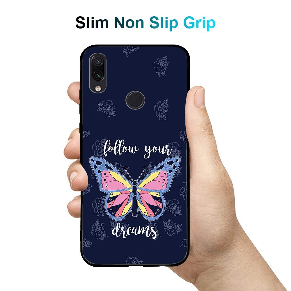 Amazon Brand - Solimo Designer Butterfly Printed Hard Back Case Mobile Cover for Redmi Note 7 Pro & Redmi Note 7