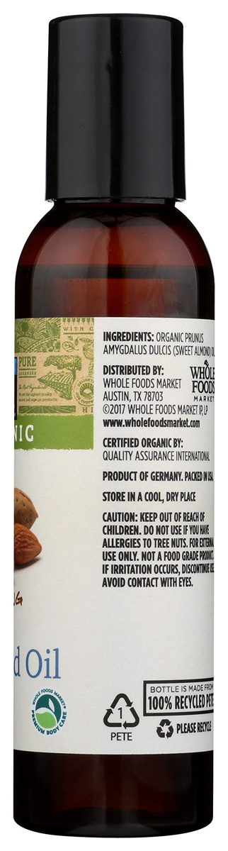 365 Everyday Value, Organic Sweet Almond Oil, 4 fl oz
