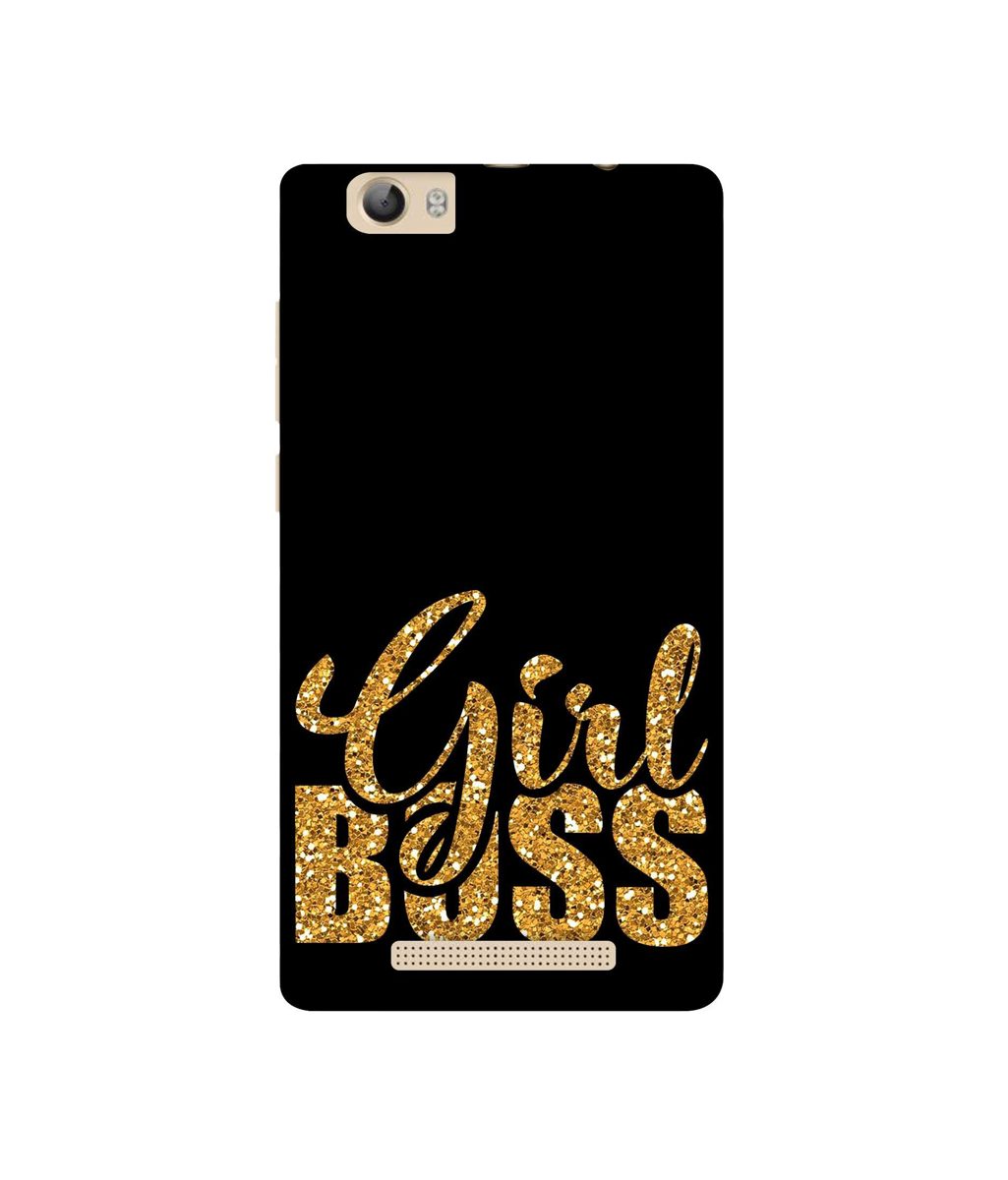 Amazon Brand - Solimo Designer Sparkle Girl Boss UV Printed Soft Back Case Mobile Cover for Lava A97