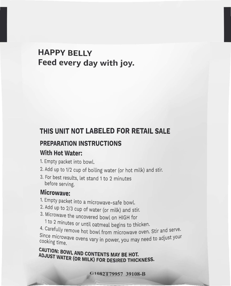 Amazon Brand - Happy Belly Instant Oatmeal, Apple and Cinnamon, 20 Packets (Previously Solimo)