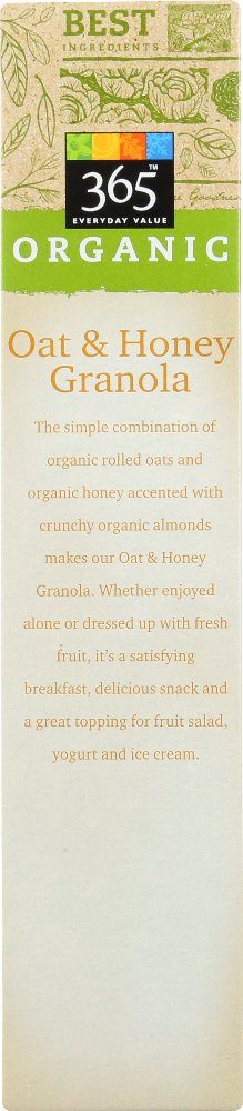 365 Everyday Value, Organic Oat & Honey Granola, 17 oz