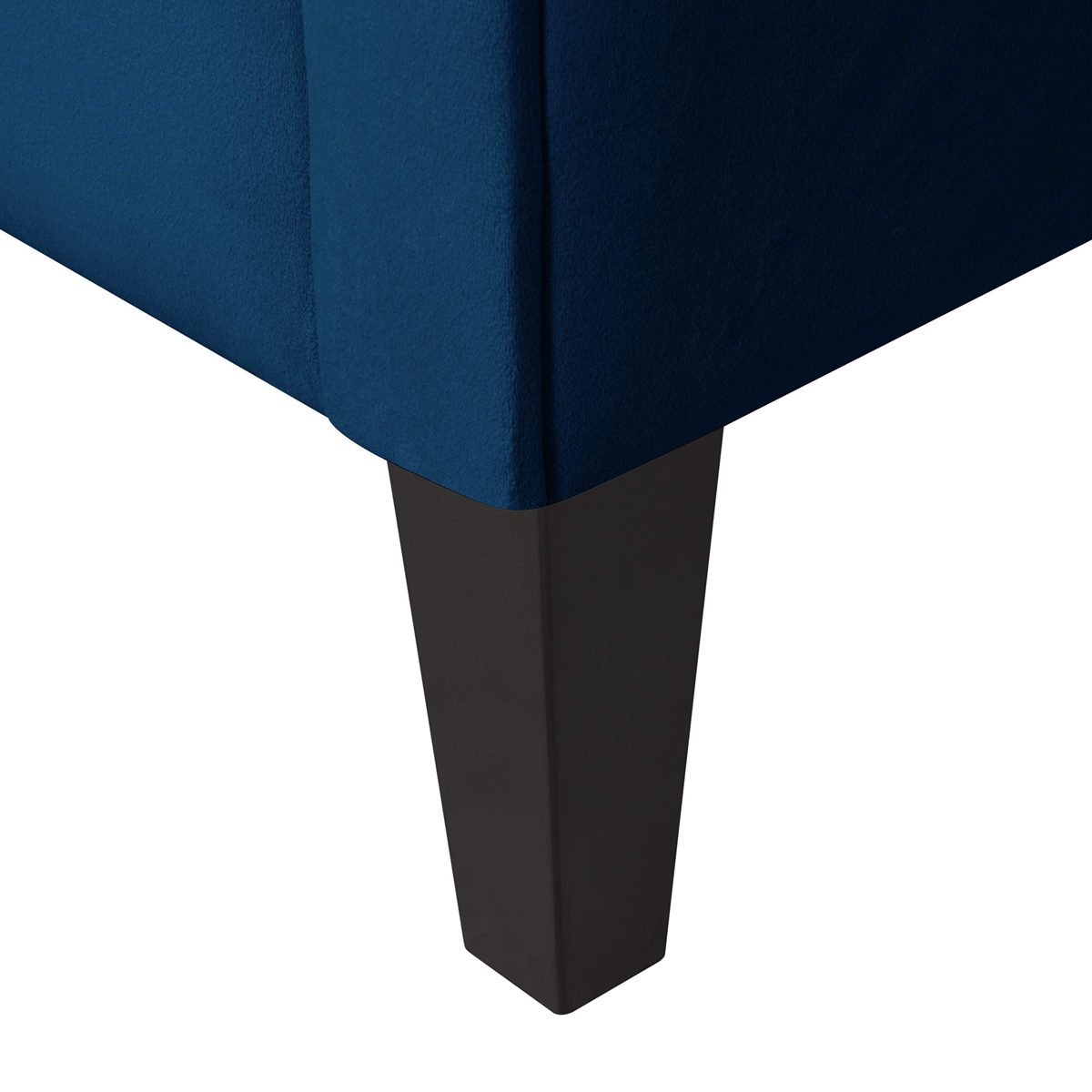 Amazon Brand – Ravenna Home Westcott Tufted Loveseat Sofa Couch, 60"W, Blue Velvet