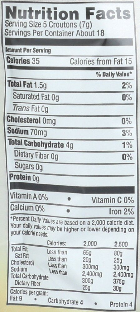 365 Everyday Value, Organic Croutons, Cheese & Garlic, 4.5 oz