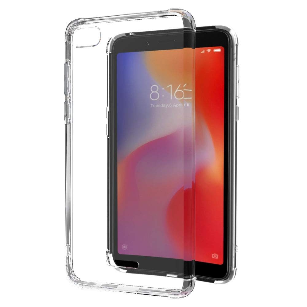 Amazon Brand - Solimo Mobile Cover (Soft & Flexible Back Case) for Redmi 6A (Transparent)