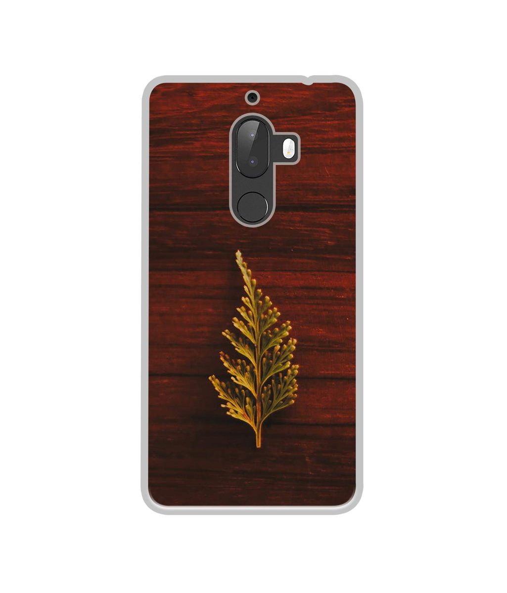 Amazon Brand - Solimo Designer Leaf on Wood UV Printed Soft Back Case Mobile Cover for 10.or G