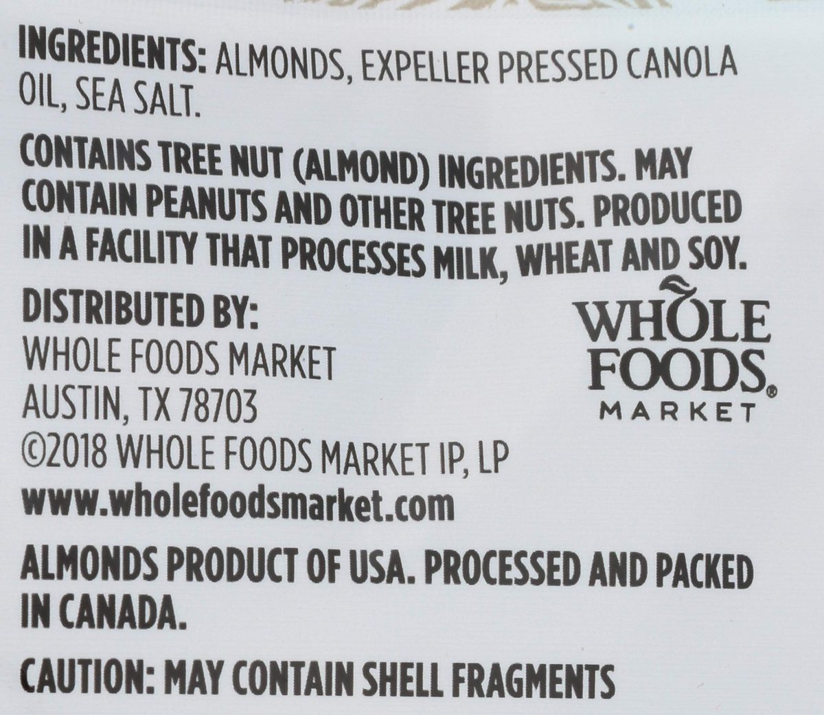 365 Everyday Value, Almonds, Roasted & Salted, 8 oz