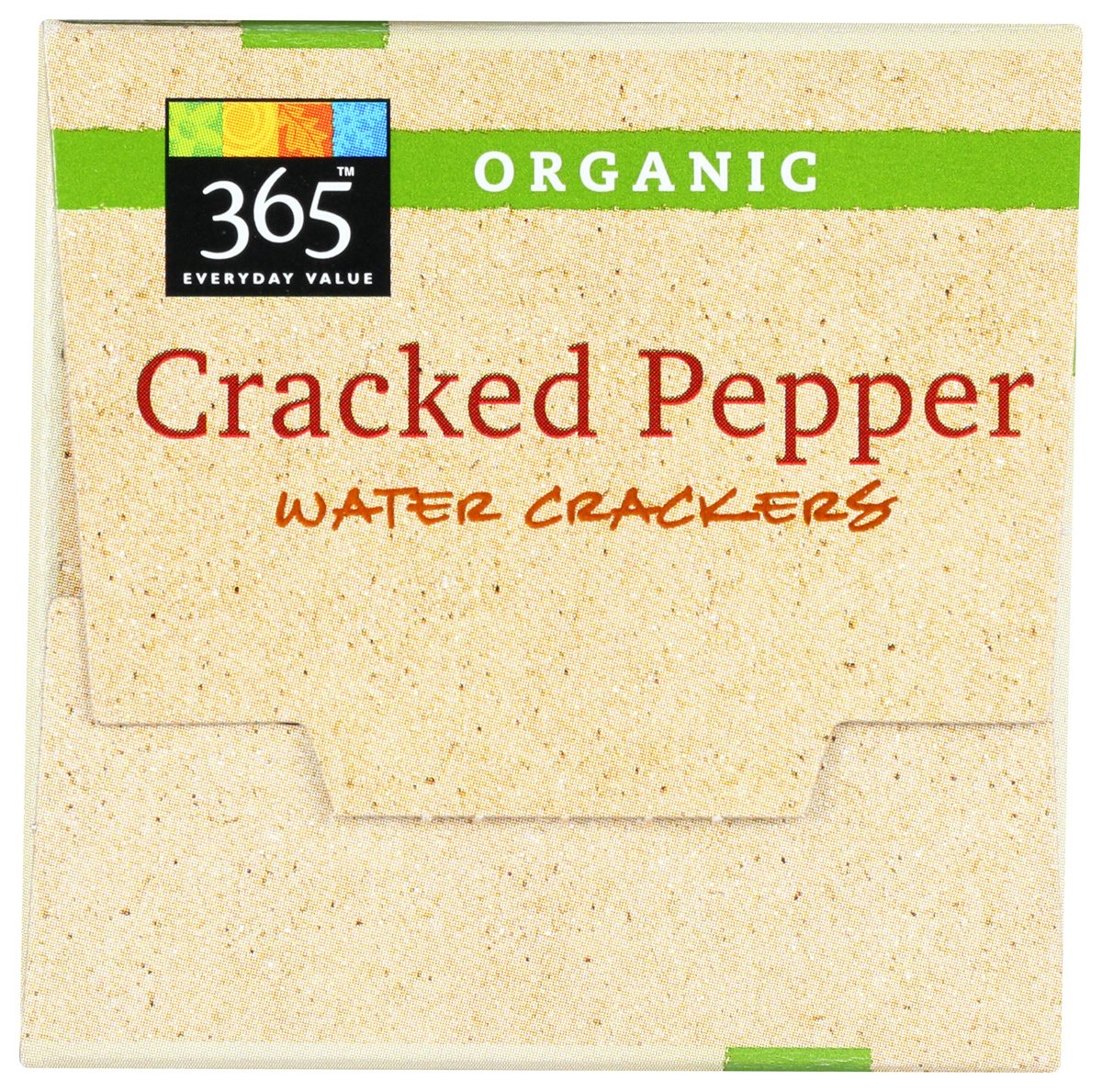 365 Everyday Value, Organic Cracked Pepper Water Crackers, 4.4 oz