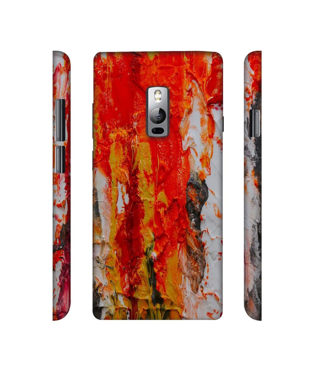 Amazon Brand - Solimo Designer Orange Color Spread 3D Printed Hard Back Case Mobile Cover for OnePlus 2