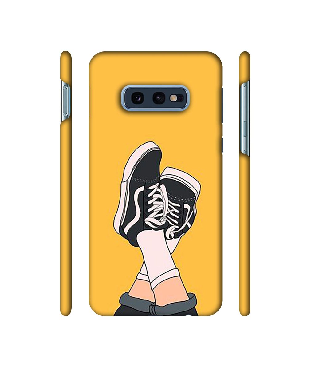 Amazon Brand - Solimo Designer Boy Shoes Pattern 3D Printed Hard Back Case Mobile Cover for Samsung Galaxy S10e