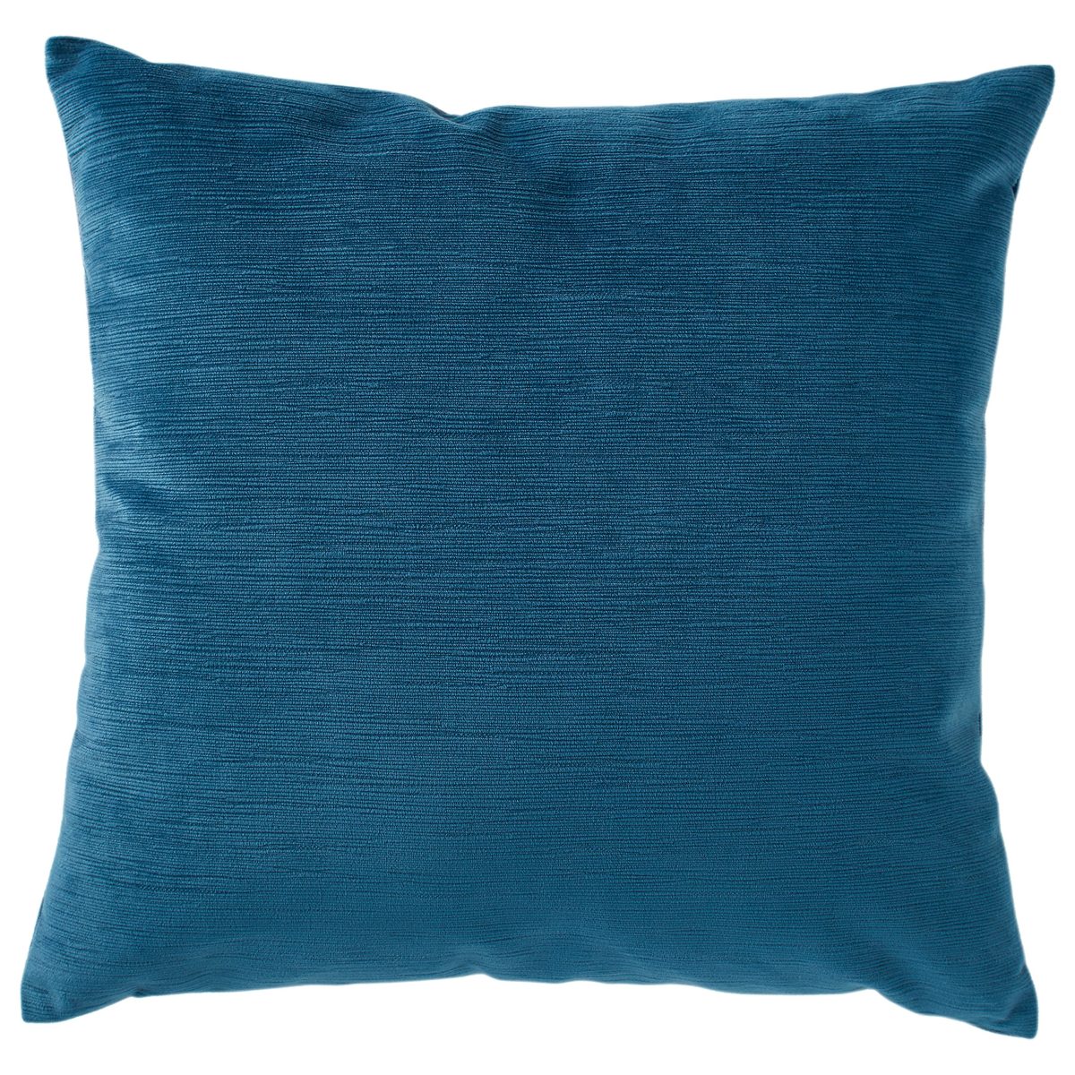 Amazon Brand – Rivet Velvet Texture Decorative Throw Pillow, 17" x 17", Azure