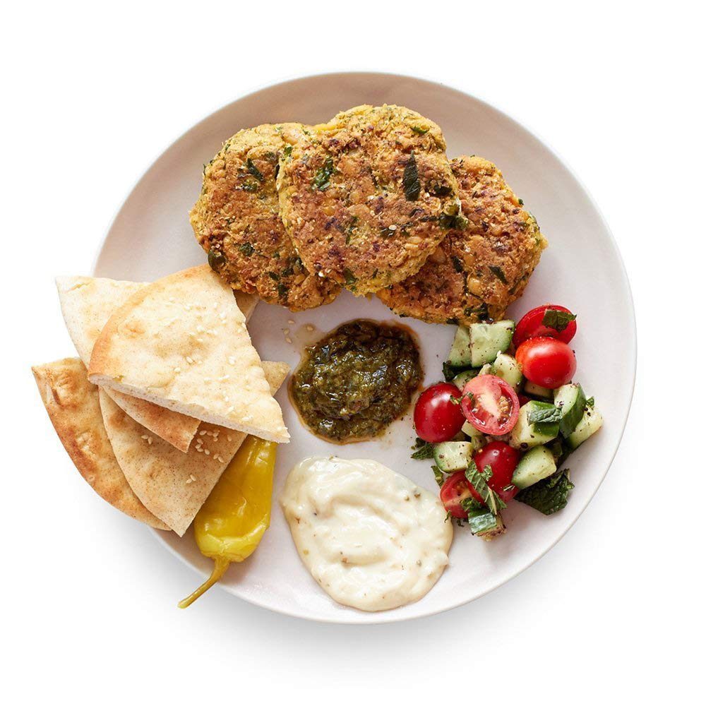Amazon Meal Kits, Falafel Patties with Tomato & Sumac Salad