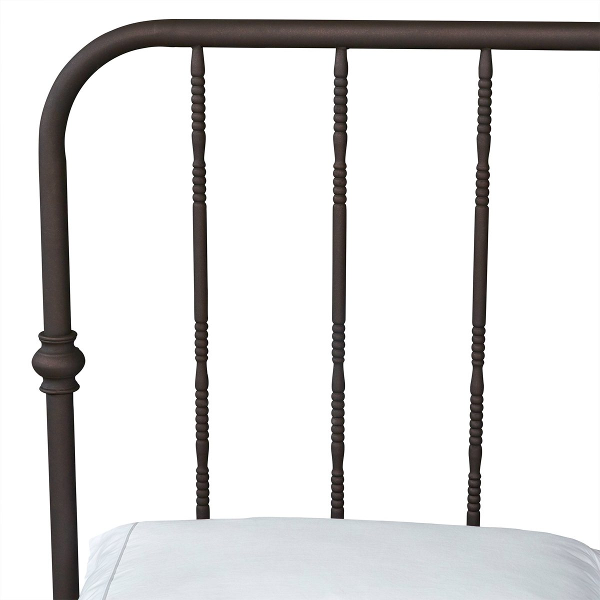 Amazon Brand – Stone & Beam Duwamish Classic Metal King Bed with Headboard, 80.5"W, Dark Bronze