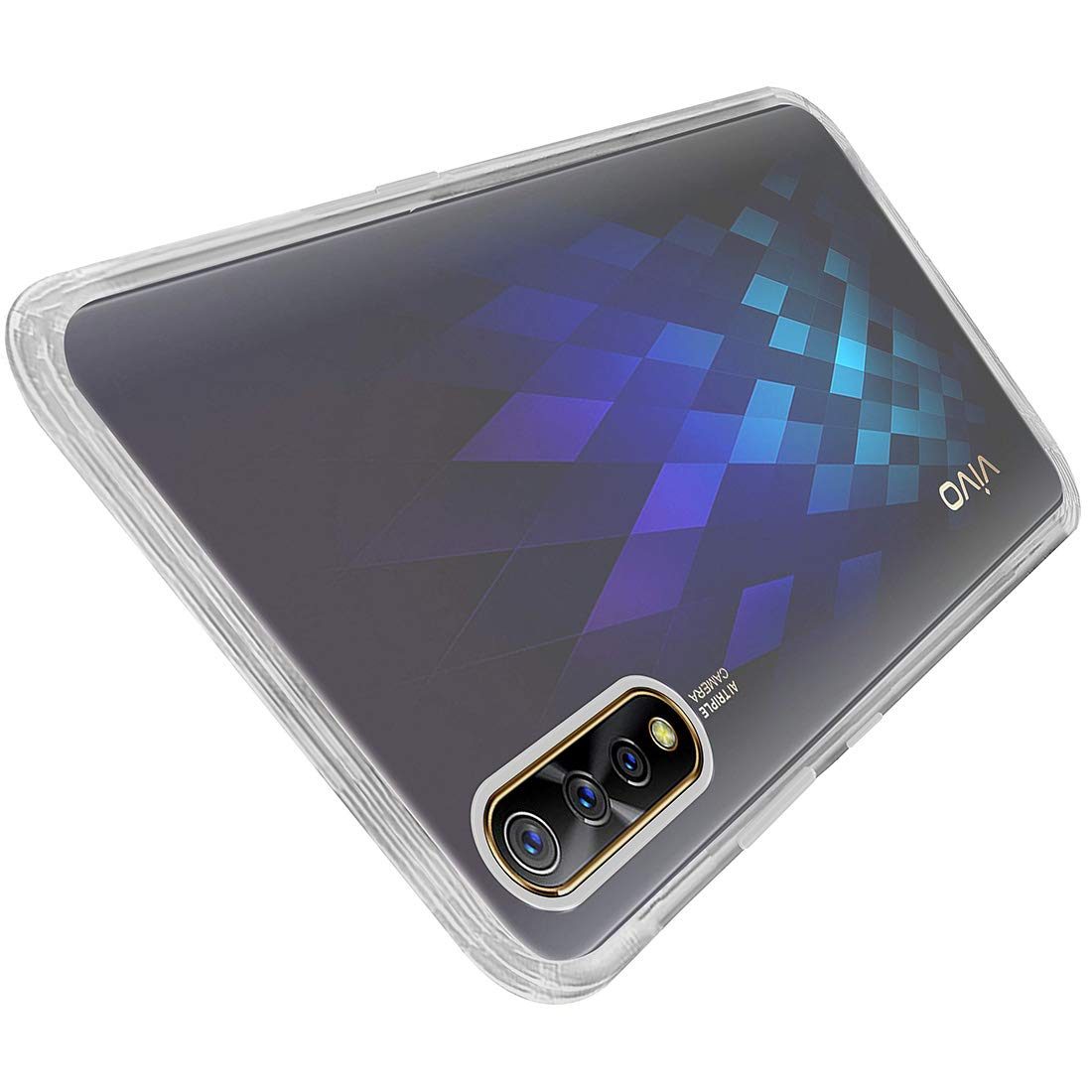 Amazon Brand - Solimo Mobile Cover for Vivo S1 / Vivo Z1x (Soft & Flexible Back Case), Transparent
