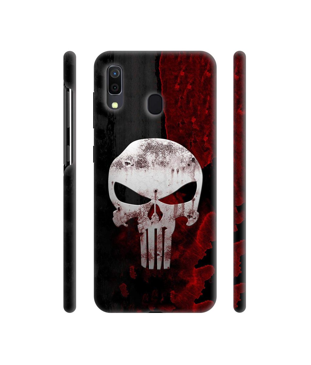 Amazon Brand - Solimo Designer Punisher Skull 3D Printed Hard Back Case Mobile Cover for Samsung Galaxy A30