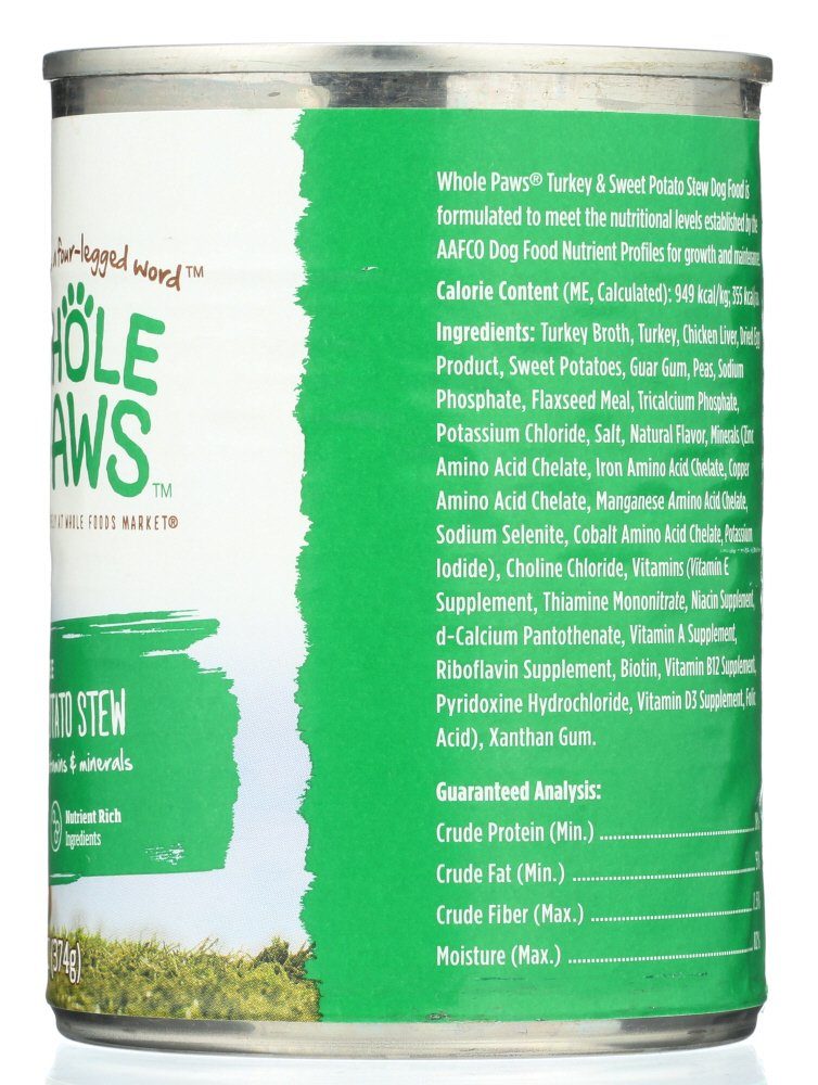 WHOLE PAWS Turkey & Sweet Potato Dog Food, 13.2 OZ