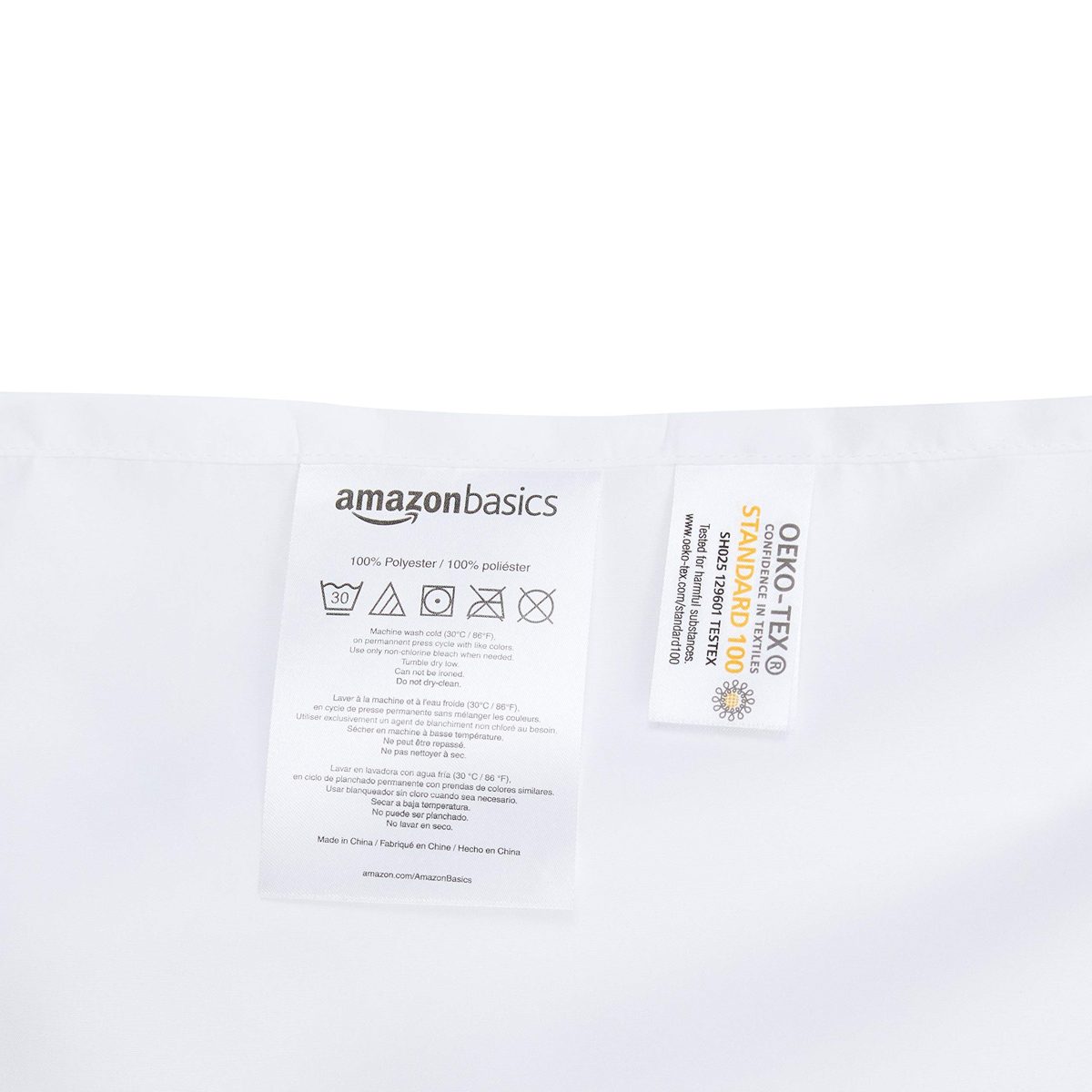 AmazonBasics Waffle Weave Shower Curtain