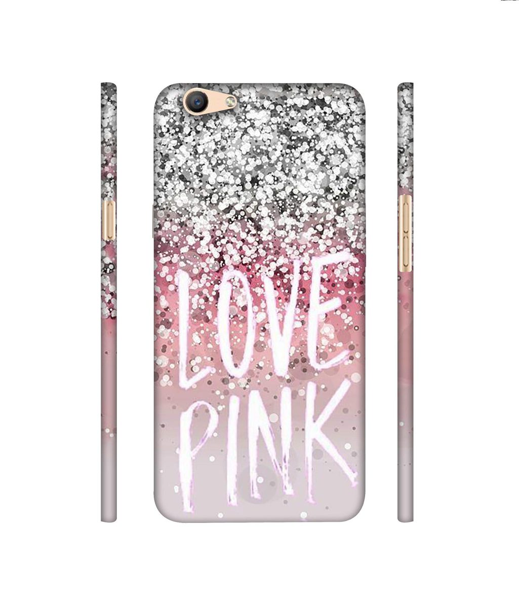 Amazon Brand - Solimo Designer Love Pink 3D Printed Hard Back Case Mobile Cover for Oppo F1s