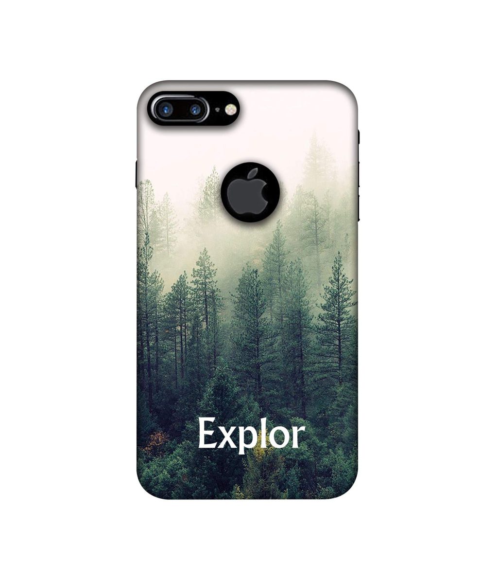Amazon Brand - Solimo Designer Explor 3D Printed Hard Back Case Mobile Cover for Apple iPhone 7 Plus (Logo Cut)