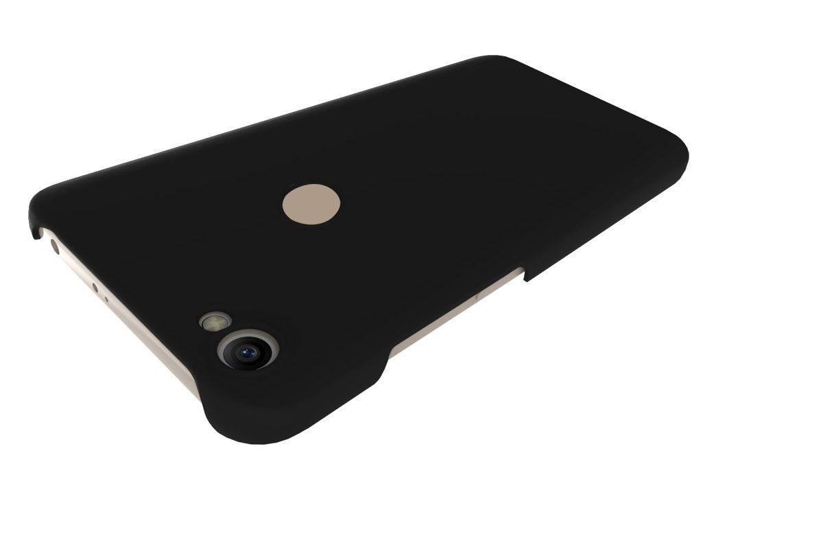 Amazon Brand - Solimo Mobile Cover (Hard Back & Slim) for Redmi Y1 (Black)
