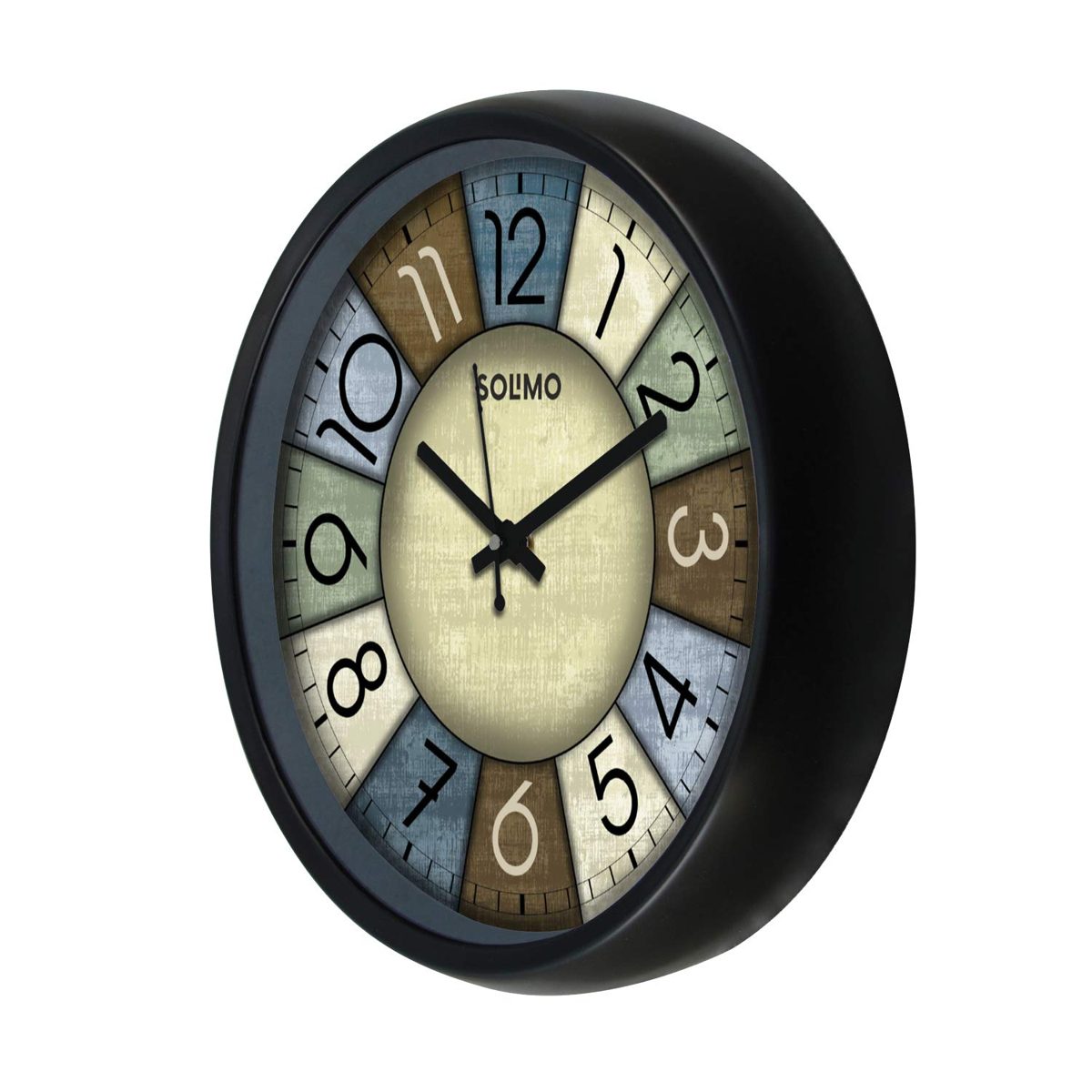 Amazon Brand - Solimo 12-inch Wall Clock - Knight Time (Silent Movement)