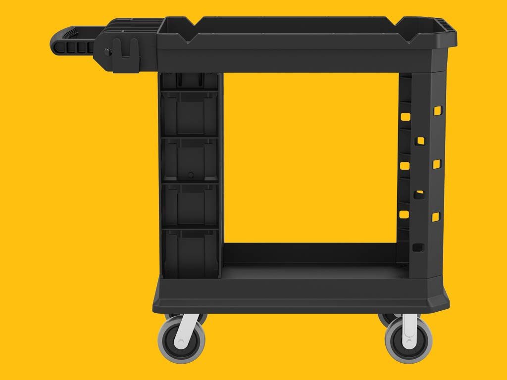 AmazonCommercial Heavy Duty Utility Cart, 19" x 37", 500 lbs Capacity
