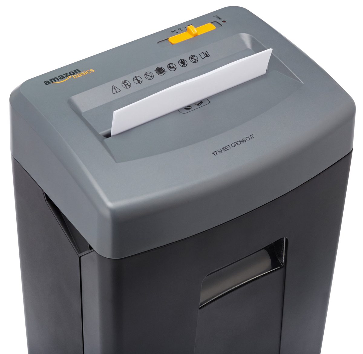 AmazonBasics 17-Sheet Cross-Cut Paper, CD, and Credit Card Shredder and Aleratec Shredder Lubricant Sheets (Pack of 12) Set