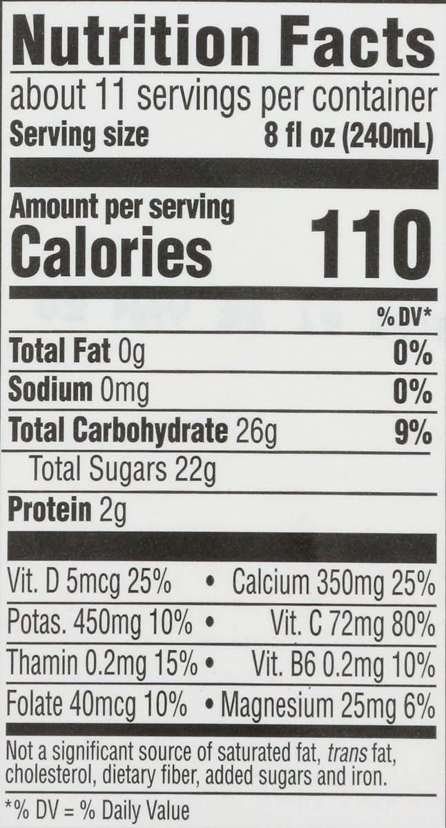 365 Everyday Value, Organic Orange Juice, Not From Concentrate, 89 fl oz