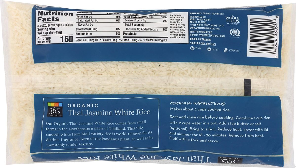 365 Everyday Value, Organic Thai Jasmine White Rice, 32 oz