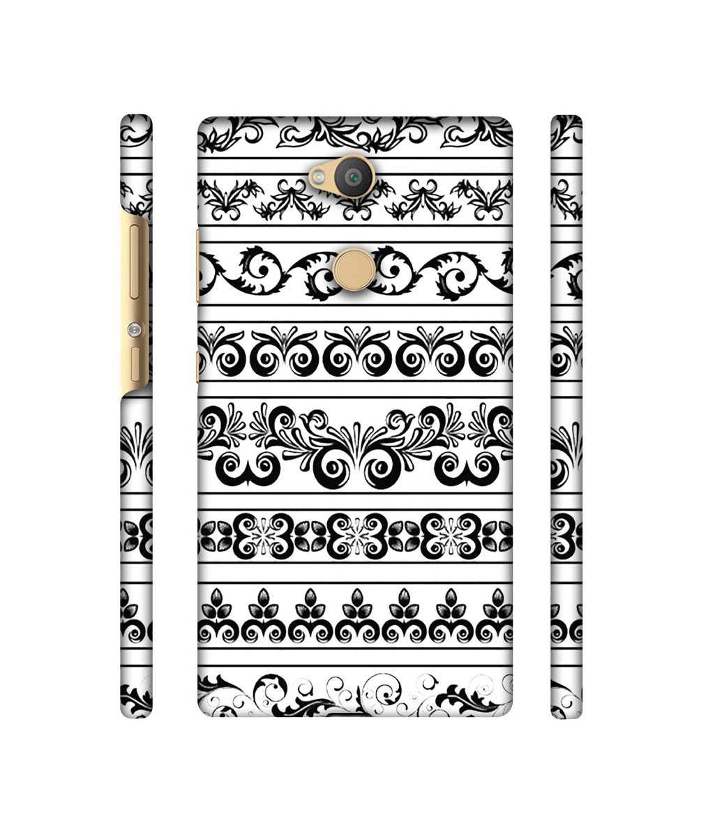 Amazon Brand - Solimo Designer Black Multi Patterns 3D Printed Hard Back Case Mobile Cover for Sony Xperia L2