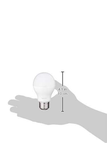 AmazonBasics 60 Watt Equivalent, Soft White, Dimmable, A19 LED Light Bulb, 6-Pack