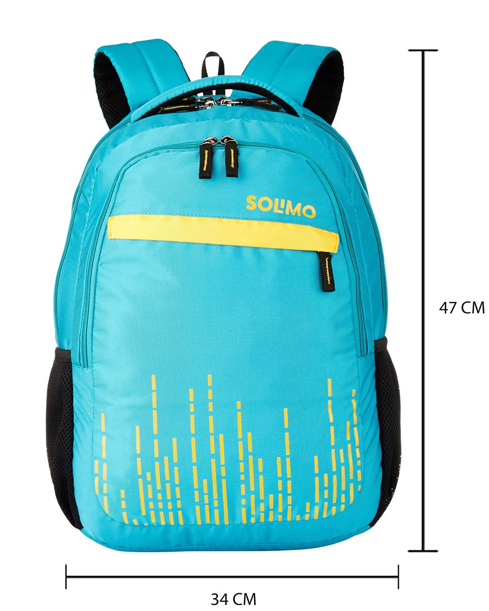 Amazon Brand - Solimo Trellis Laptop Backpack for 15.6-inch Laptops (31 litres,Turquoise)