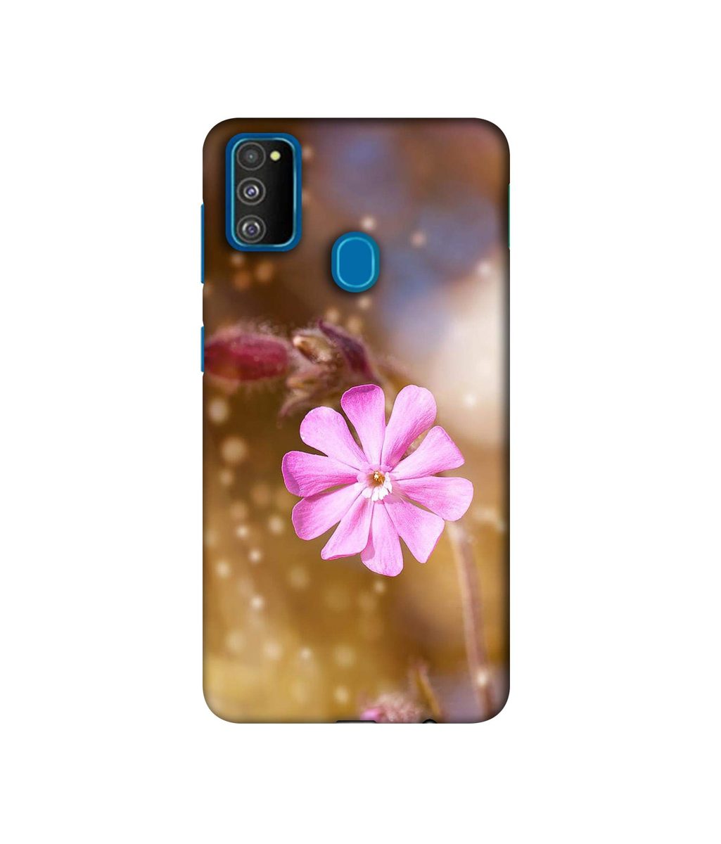 Amazon Brand - Solimo Designer Pink Flower 3D Printed Hard Back Case Mobile Cover for Samsung Galaxy M21 / M30s