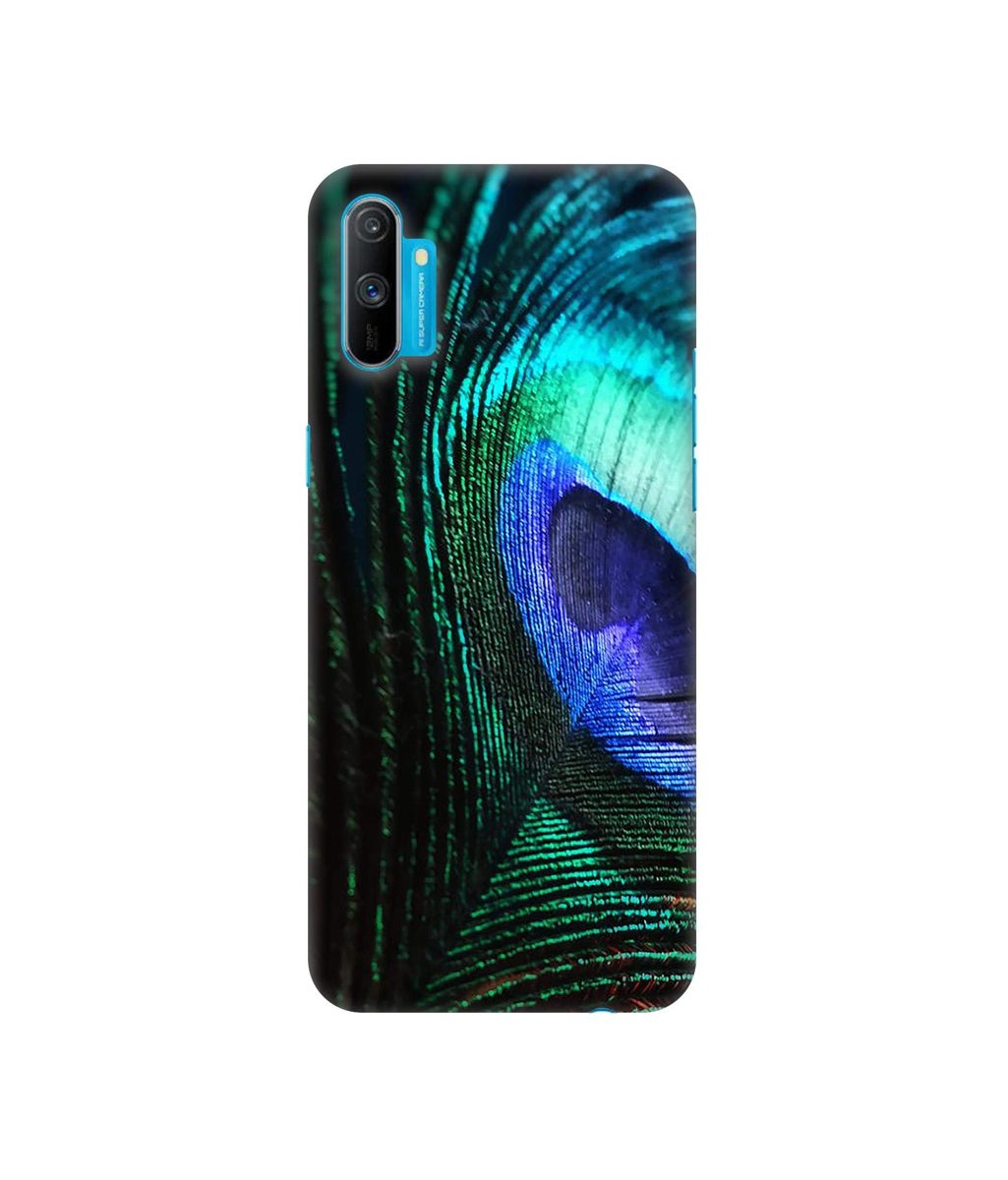 Amazon Brand - Solimo Designer Peacock Feather 3D Printed Hard Back Case Mobile Cover for Realme C3