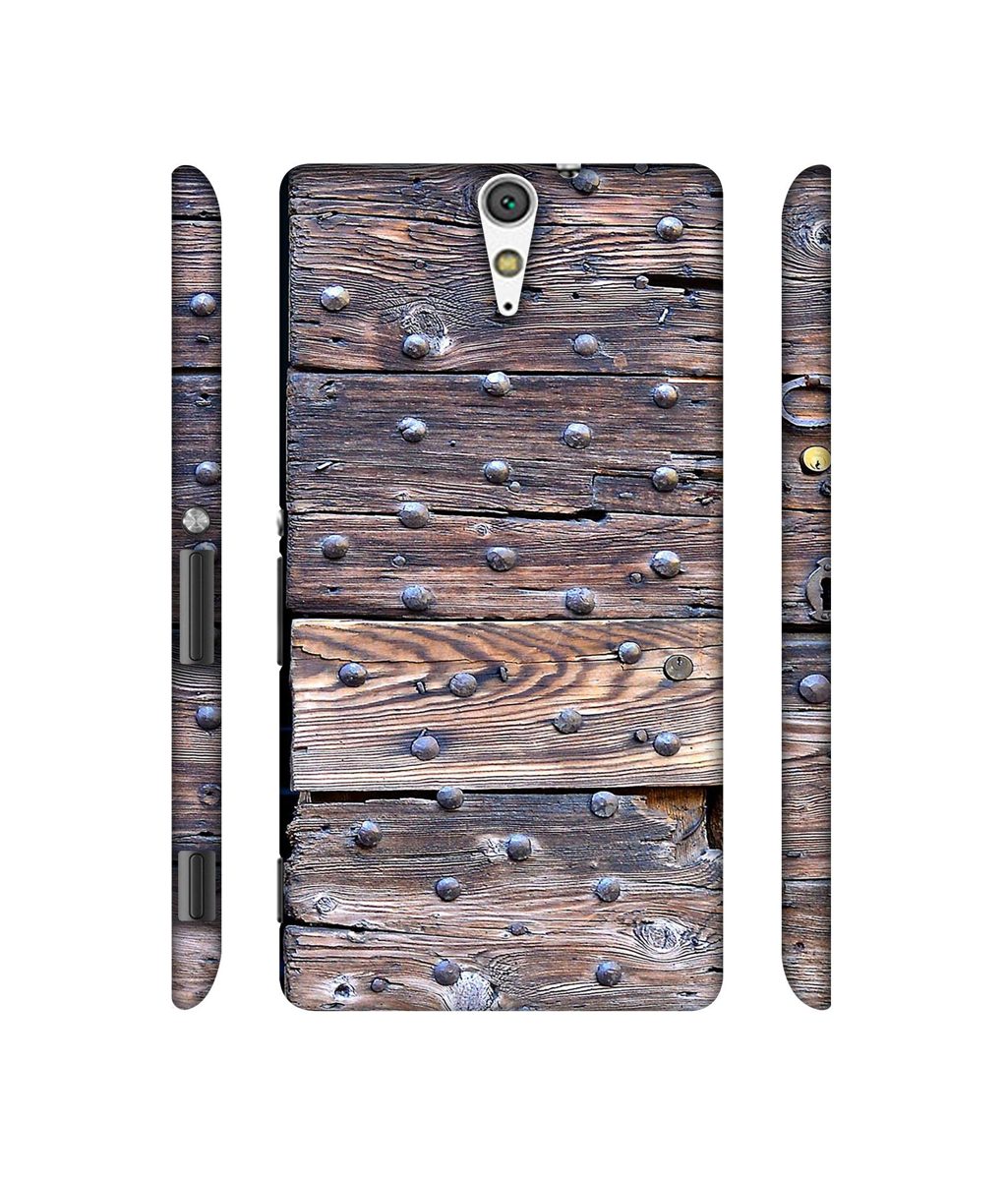 Amazon Brand - Solimo Designer Wooden Blocks Check 3D Printed Hard Back Case Mobile Cover for Sony Xperia C5 Ultra Dual
