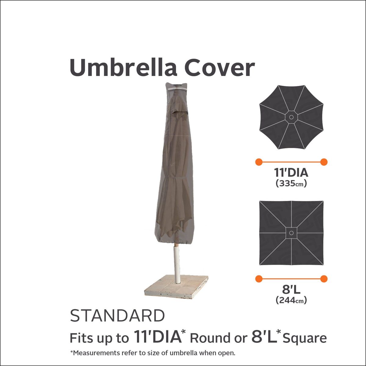 Classic Accessories Ravenna Premium Parasol Cover and Protective Cover