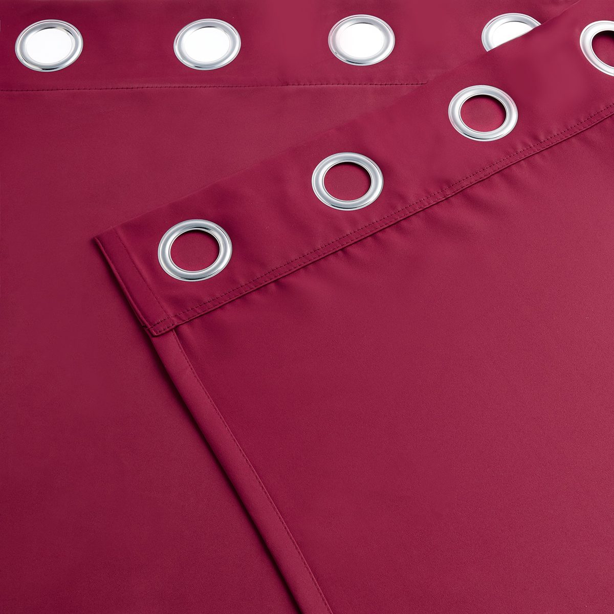 Amazon Brand - Solimo Room Darkening Blackout Door Curtain, 7 Feet - Set of 1 (Maroon)
