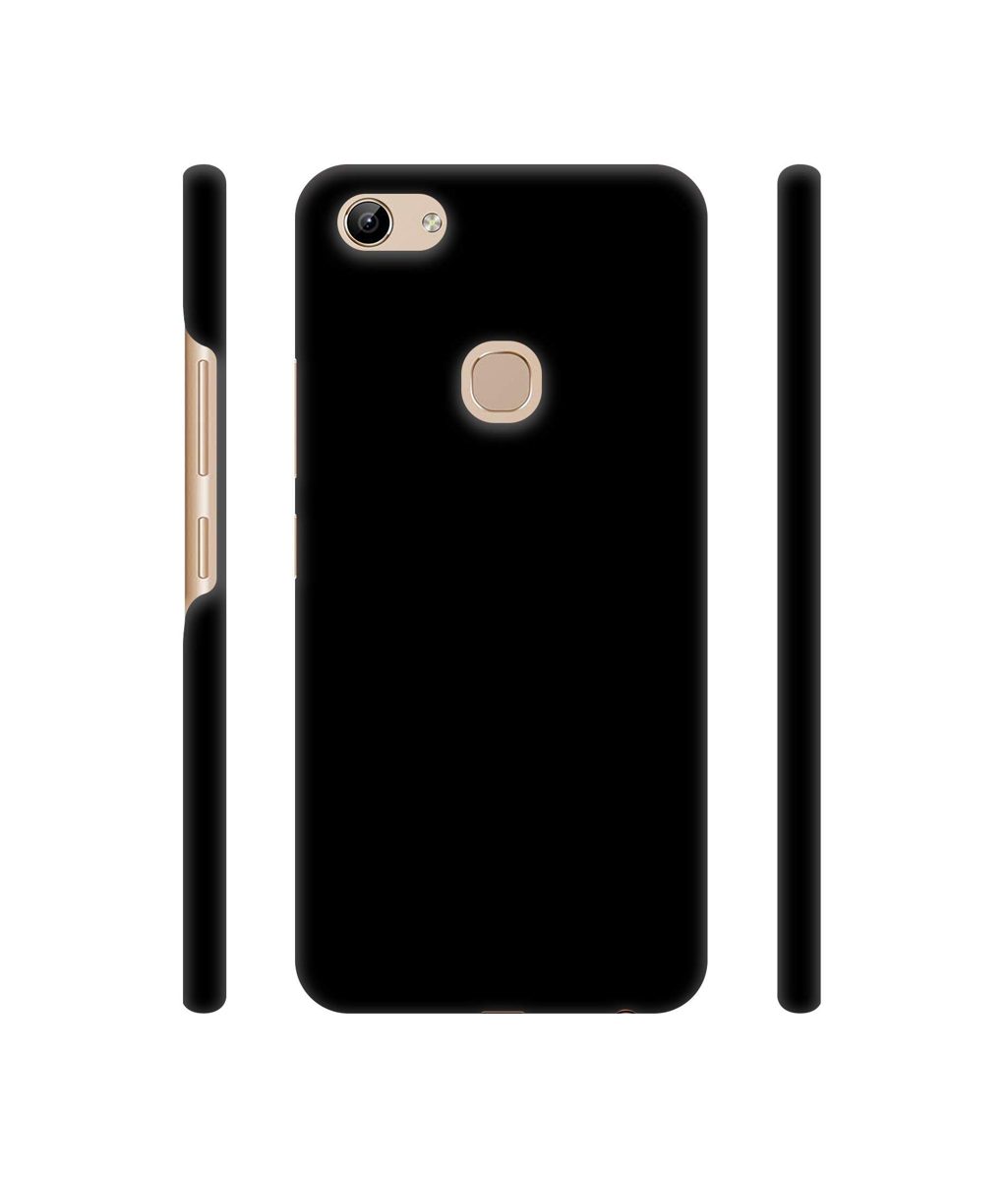 Amazon Brand - Solimo Designer Solid Black 3D Printed Hard Back Case Mobile Cover for Vivo Y81