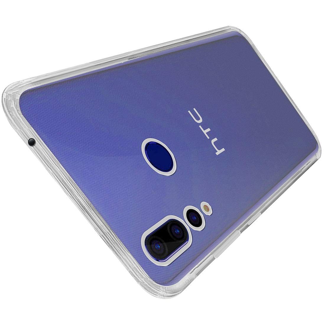 Amazon Brand - Solimo Mobile Cover for HTC Wildfire X (Soft & Flexible Back Case), Transparent
